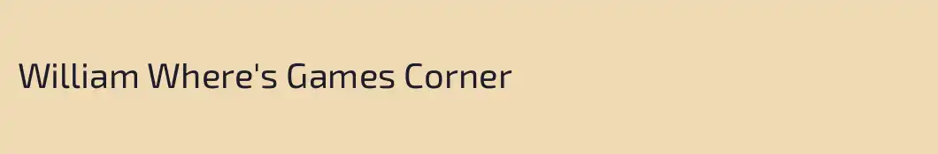 William Where's Games Corner